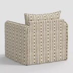 Slouchy Lounge Chair with French Seams
