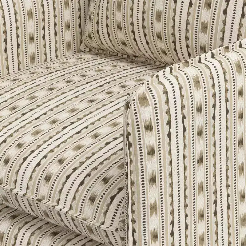 Slouchy Lounge Chair with French Seams