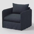 Slouchy Lounge Chair with French Seams