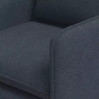 Slouchy Lounge Chair with French Seams