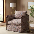 Slouchy Lounge Chair with French Seams