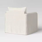 Slouchy Lounge Chair with French Seams