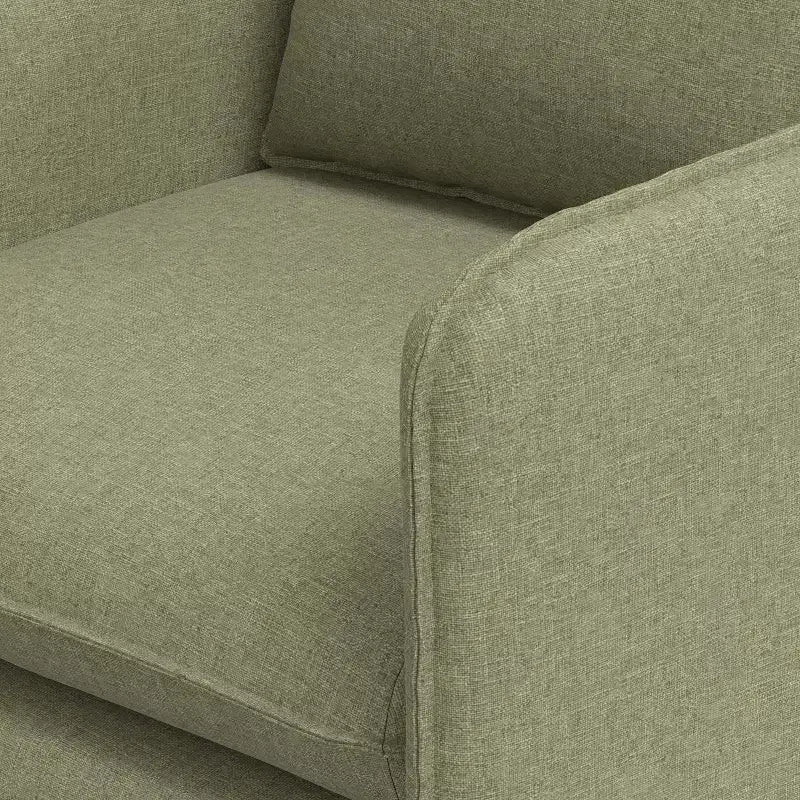 Slouchy Lounge Chair with French Seams