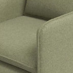 Slouchy Lounge Chair with French Seams