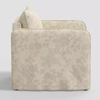 Slouchy Lounge Chair with French Seams