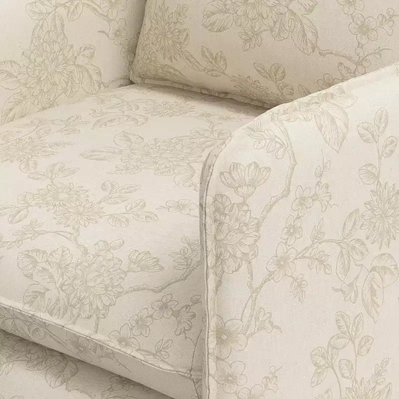 Slouchy Lounge Chair with French Seams