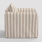 Slouchy Lounge Chair with French Seams