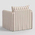 Slouchy Lounge Chair with French Seams