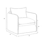 Slouchy Lounge Chair with French Seams