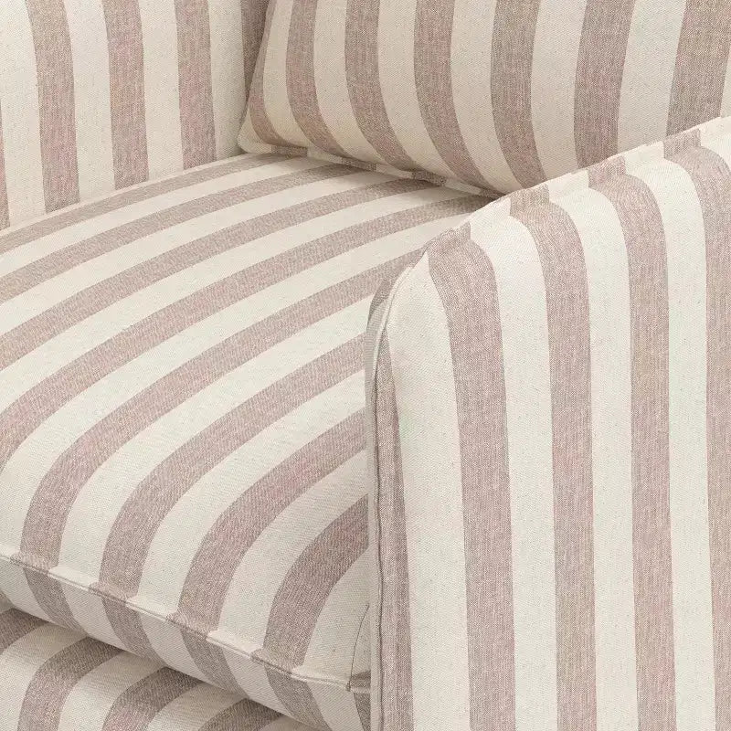 Slouchy Lounge Chair with French Seams