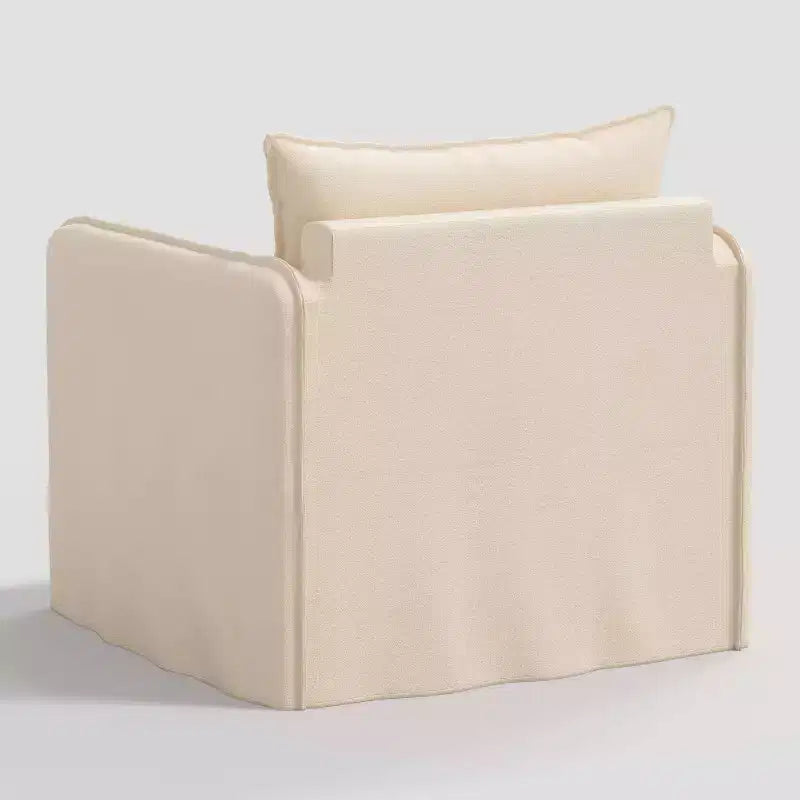 Slouchy Lounge Chair with French Seams