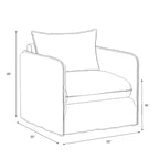 Slouchy Lounge Chair with French Seams