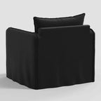 Slouchy Lounge Chair with French Seams
