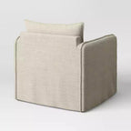 Slouchy Lounge Chair with French Seams
