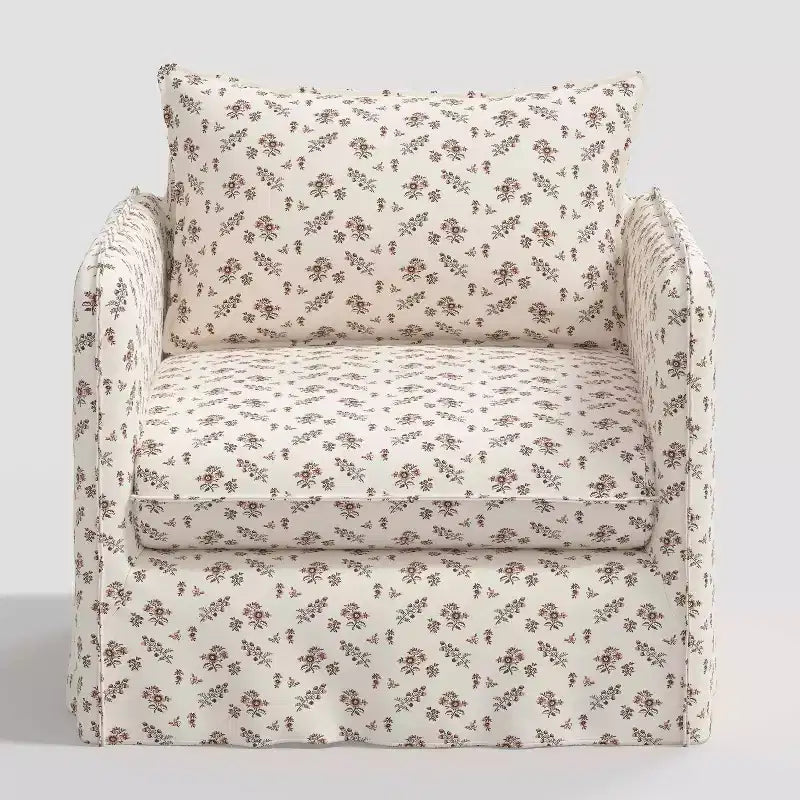 Slouchy Lounge Chair with French Seams