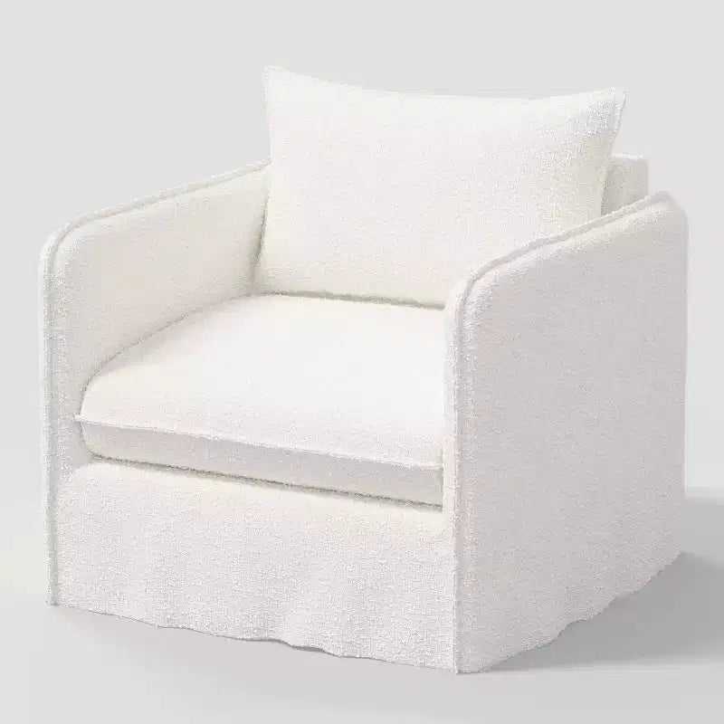 Slouchy Lounge Chair with French Seams