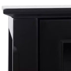 Sideboard Display Cabinet with Double Framed Glass Doors, 2 Adjustable Shelves, and Elevated Base