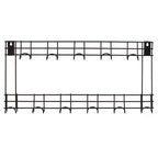Wall Mount Garden Tool Storage Rack Hook On Garage, Garden and Yard, Black