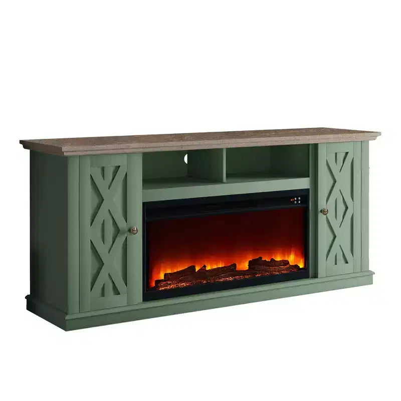 68 Freestanding Electric Fireplace TV Stand for TVs up To 78
