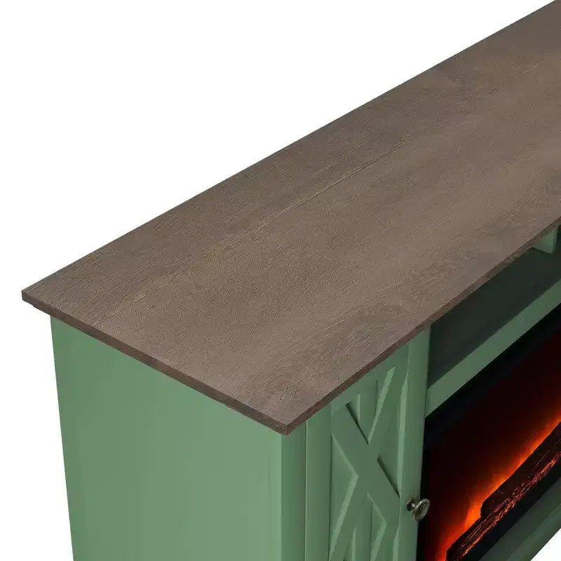 68 Freestanding Electric Fireplace TV Stand for TVs up To 78